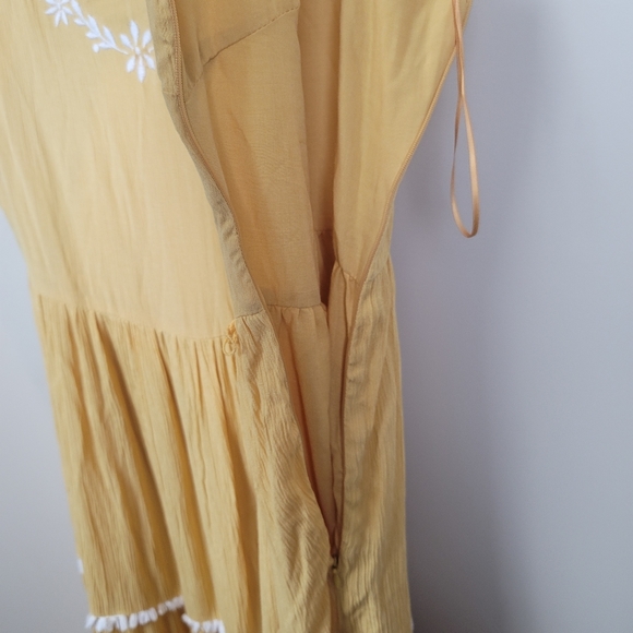 NWT Joie Mommy & Me Gold Maxi Dress size 10 - Picture 7 of 8